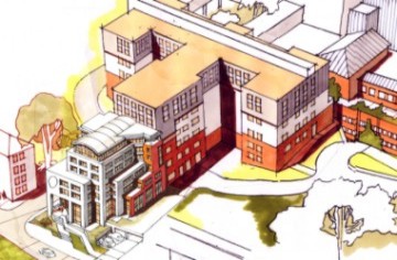 Isometrie des Gesamtgeb&auml;udes